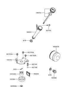 Kawasaki Fr730v-As05 Lubrication Equipment Diagram and Parts List for Z-FORCES60 (17AI5GHD-17AI5GHD010)(2012) Cub Cadet Lawn Tractor